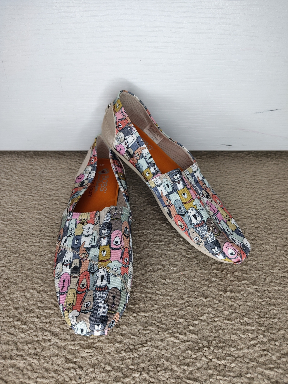 BOBS from Skechers Multicolor Dog Print Slip-On Flats